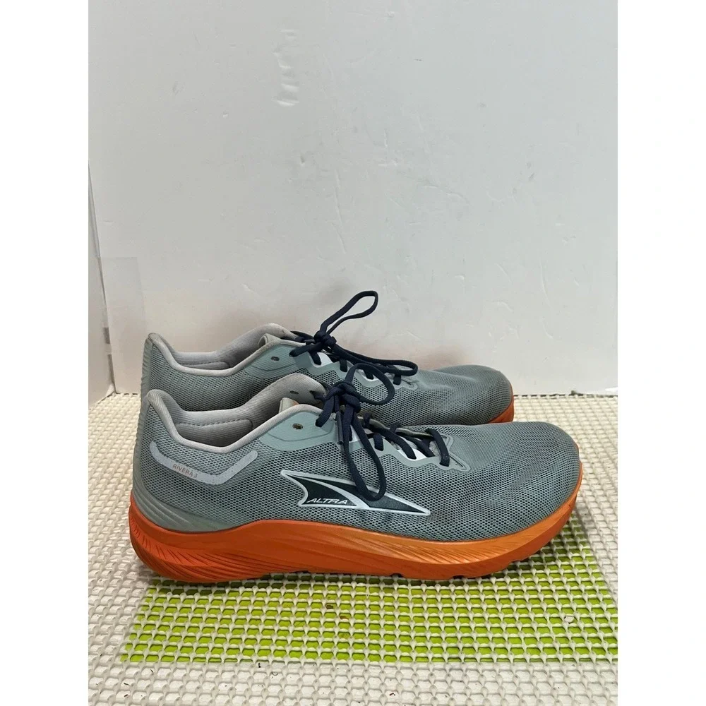 Altra Rivera 3 Running Shoes Men's 10.5 Gray Orange AL0A7R6Y480 Road Sneakers